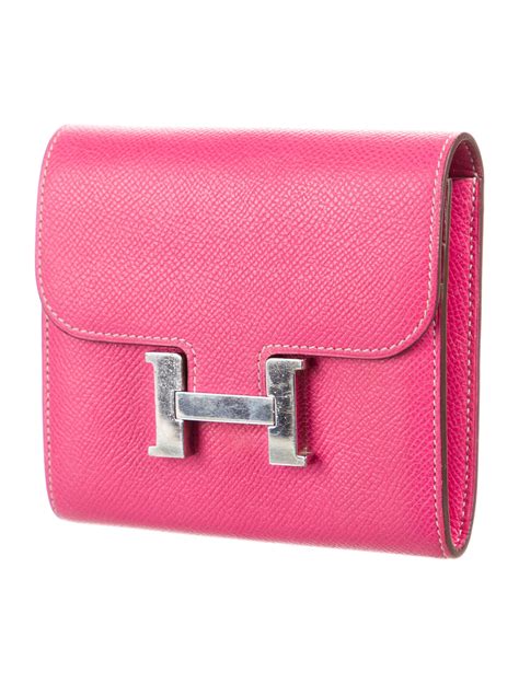 hermes constance wallet pink|hermes constance long wallet price.